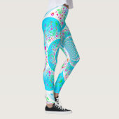 Blauwe spiraalvormige Leggings (Rechts)