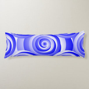 Blauwe spirale illusie door Kenneth Yoncich Lichaamskussen