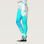 blauwe splash leggings (Links)