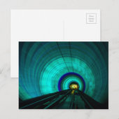 Blauwe spoortunnel, Singapore Briefkaart (Voorkant / Achterkant)