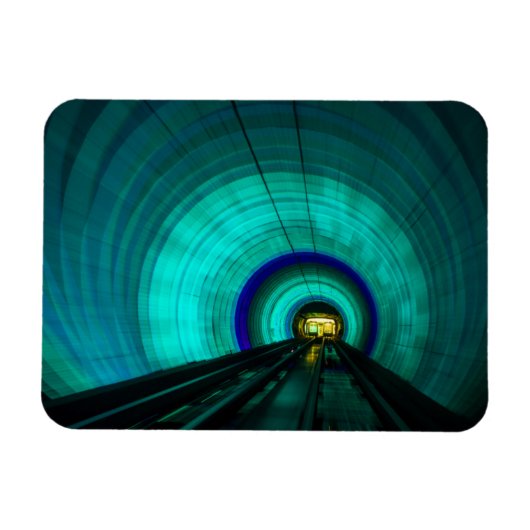 Blauwe spoortunnel, Singapore Magneet (Horizontaal)
