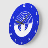 Blauwe sport grote klok (Hoek)