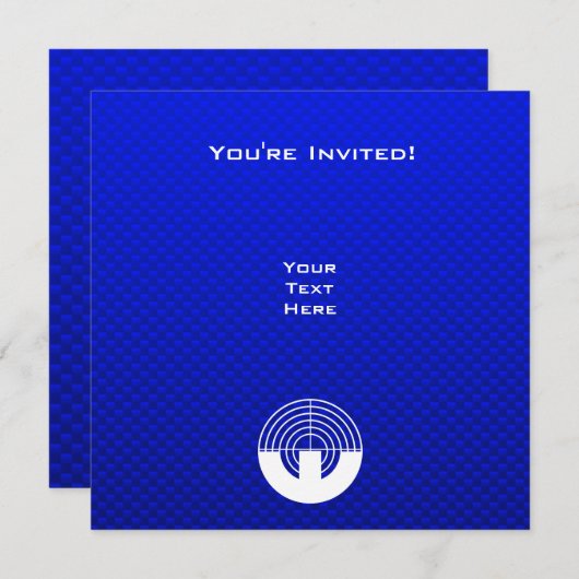 Blauwe sport kaart (Voorkant / Achterkant)