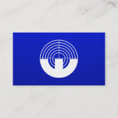 Blauwe sport visitekaartje (Achterkant)