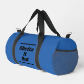 Blauwe sporttas plunjezak (Rechterhoek)