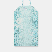 Blauwe Sprankelende Lichten Glamour Party Gift Lab Cadeaulabel (Achterkant)