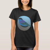 Blauwe spreeuw vogellab t-shirt (Voorkant)