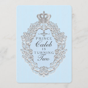 Blauwe sprookjesprins kaart