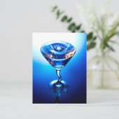 Blauwe staart briefkaart (Staand voorkant)