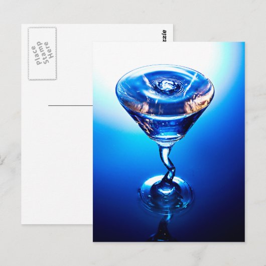 Blauwe staart briefkaart (Voorkant / Achterkant)