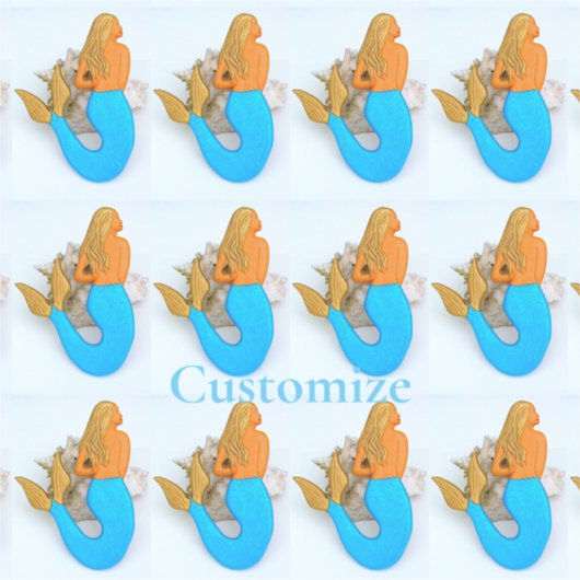 Blauwe staart Mermaids Thunder_Cove Sticker (Voorkant)