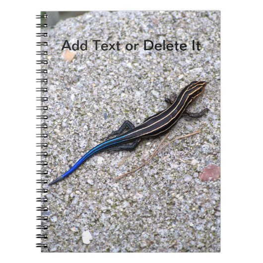 Blauwe Staart Skink notitieboek (Voorkant)