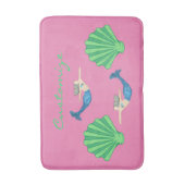 Blauwe staart Zeemeermin die Thunder_Cove zwemt Badmat (Voorkant Verticaal)