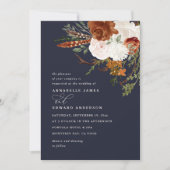 Blauwe staartfloroosterdarm, elegant modern kaart (Voorkant)