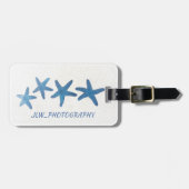 Blauwe staartvis  bagagelabel (Voorkant horizontaal)