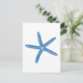 Blauwe staartvis briefkaart (Staand voorkant)