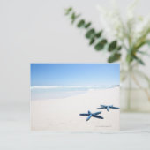 Blauwe staartvis briefkaart (Staand voorkant)