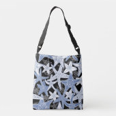 Blauwe staartvis crossbody tas (Achterkant)