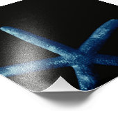 Blauwe staartvis foto afdruk (Hoek)