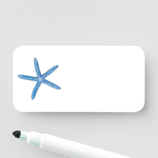 Blauwe staartvis naamplaatje