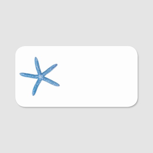 Blauwe staartvis naamplaatje (Voorkant)