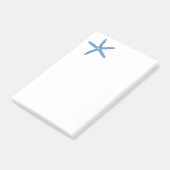 Blauwe staartvis post-it® notes (Schuin)