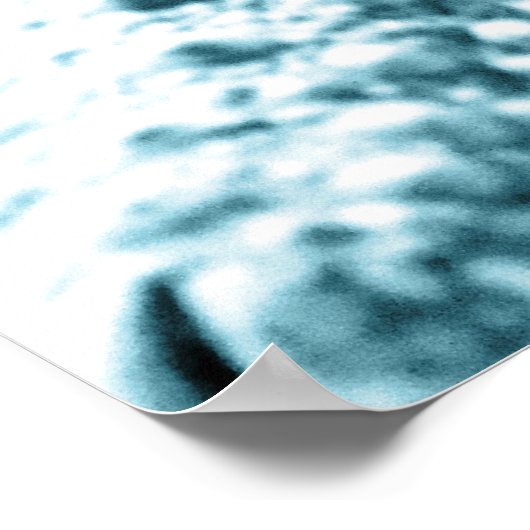 Blauwe staartvis poster (Hoek)