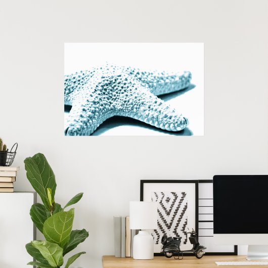 Blauwe staartvis poster (Thuiskantoor)