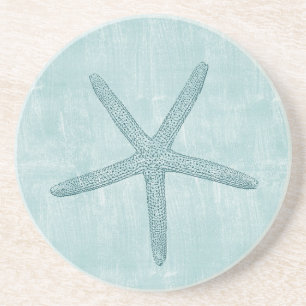 Blauwe staartvis zandsteen onderzetter