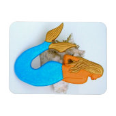 blauwe staartzeemeermin magneet (Horizontaal)