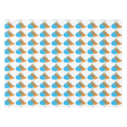 blauwe-staartzeemuizen tafelkleed (Voorkant (Horizontaal))