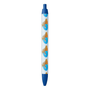 blauwe-staartzeemuizen zwarte inkt pen