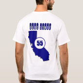 Blauwe staat - Californië T-shirt (Achterkant)