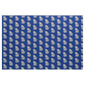BLAUWE STAAT GEORGIA STOF (Yard (91,4 cm))