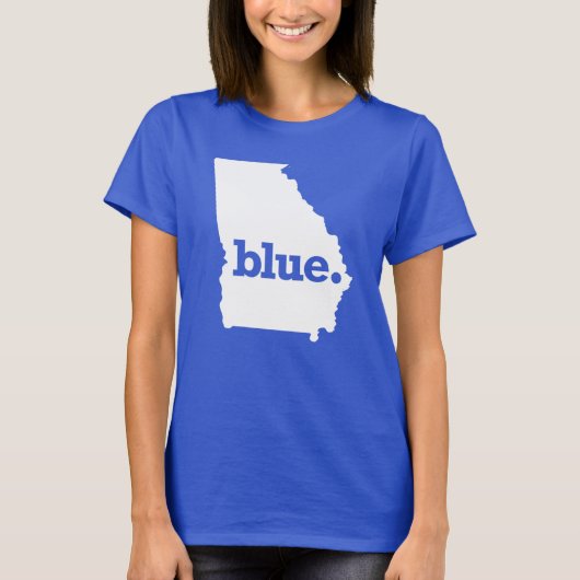 BLAUWE STAAT GEORGIA T-SHIRT (Voorkant)