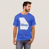 BLAUWE STAAT GEORGIA T-SHIRT (Voorkant volledig)