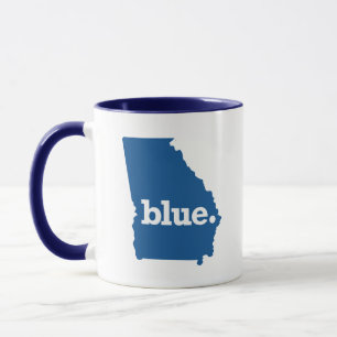 Blauwe staat Georgië Mok
