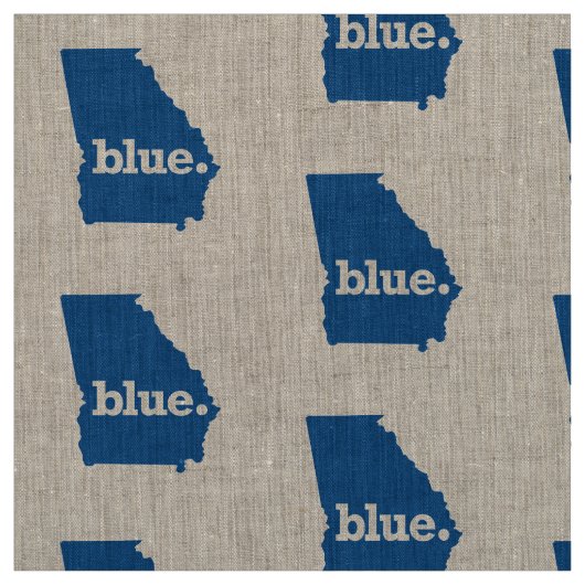 Blauwe staat Georgië Stof (Swatch)
