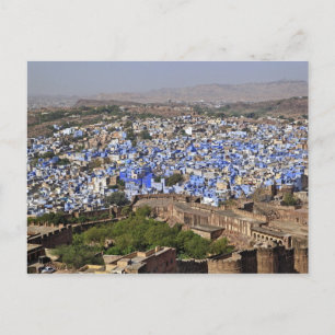 Blauwe Stad gezien vanuit Mehrangarh Fort / Jodhpu Briefkaart