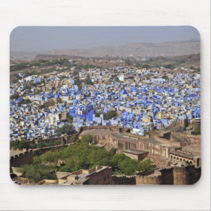 Blauwe Stad gezien vanuit Mehrangarh Fort / Jodhpu Muismat