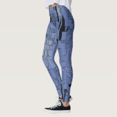 Blauwe stad leggings (Links)