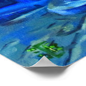 Blauwe stad poster (Hoek)