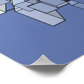 Blauwe stad poster (Hoek)