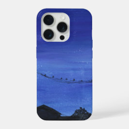 Blauwe Stadsgezicht Hoesje iPhone 15 Pro Case