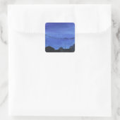Blauwe Stadsgezicht Stickers (Tas)