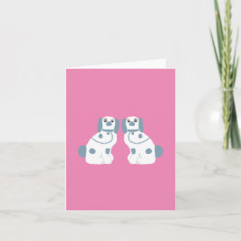 Blauwe Staffordshire Honden Kaart