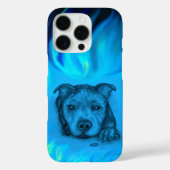 Blauwe Staffy Puppy Case-Mate iPhone Case (Achterkant)