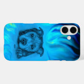 Blauwe Staffy Puppy Case-Mate iPhone Case (Achterkant (horizontaal))