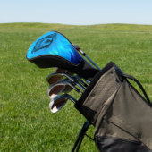 Blauwe Staffy Puppy Golfheadcover (Insitu)
