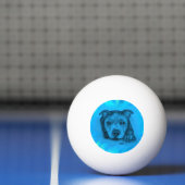 Blauwe Staffy Puppy Pingpongbal (Net)